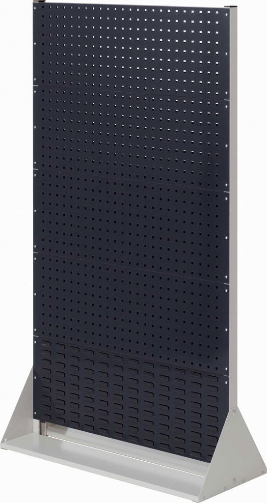Kappes RasterPlan Stellwände doppelseitig Größe #5 - 8x Lochplatten 2x Schlitzplatten Anthrazitgrau RAL 7016