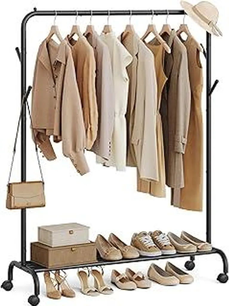 Stender Appendiabiti Industriale SONGMICS HSR131B01 - 103,5cm Nero