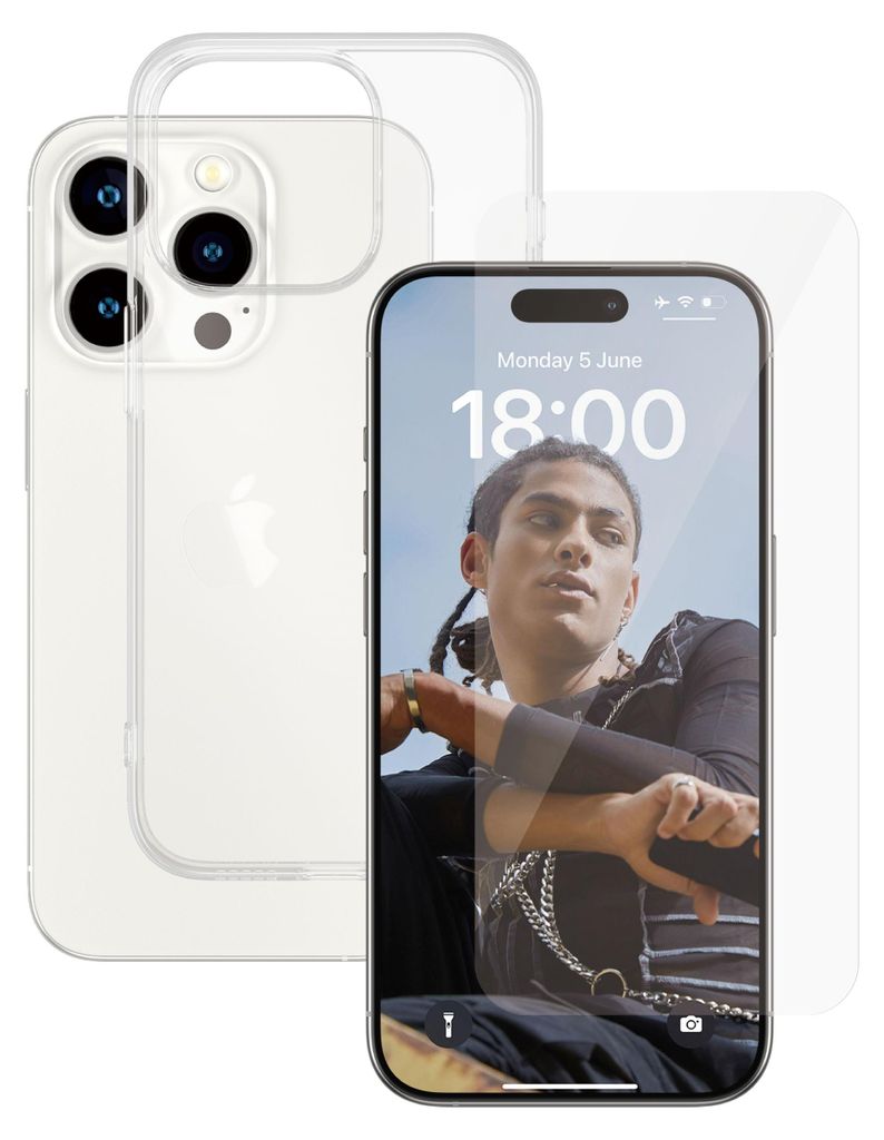 PanzerGlass SAFE. iPhone 15 Pro 2-in-1 Pack Produktbild 
