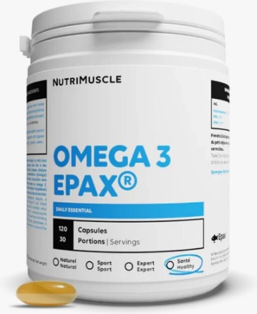 Doplněk stravy NutriMuscle Omega 3 Epax, 120 kapslí Obrázek produktu 