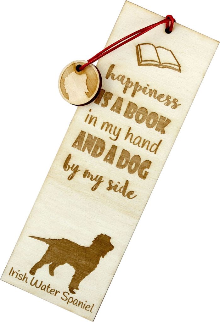 Irischer Wasserspaniel, Irish Water Spaniel - Lesezeichen mit Hund, personalisiertes Lesezeichen, Hundeaccessoire für Leser der Marke Art-Dog