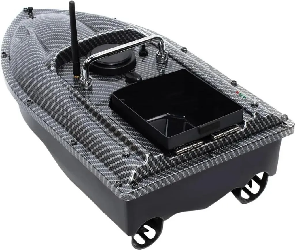 Bateau amorceur télécommandé 500m Noir - Équipement pêche à la carpe