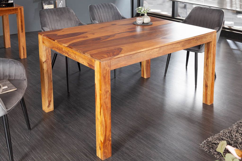 riess-ambiente Massivholz Esstisch PURE 120cm natur stone Produktbild 