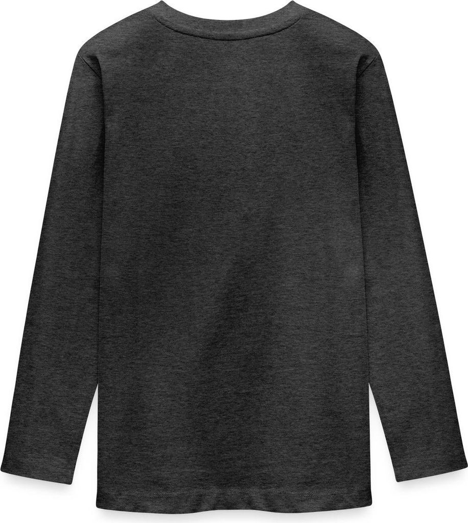 Spreadshirt Harry Potter Hogwarts Elemente Teenager Premium Langarmshirt, 146/152 (10 Jahre), Anthrazit meliert