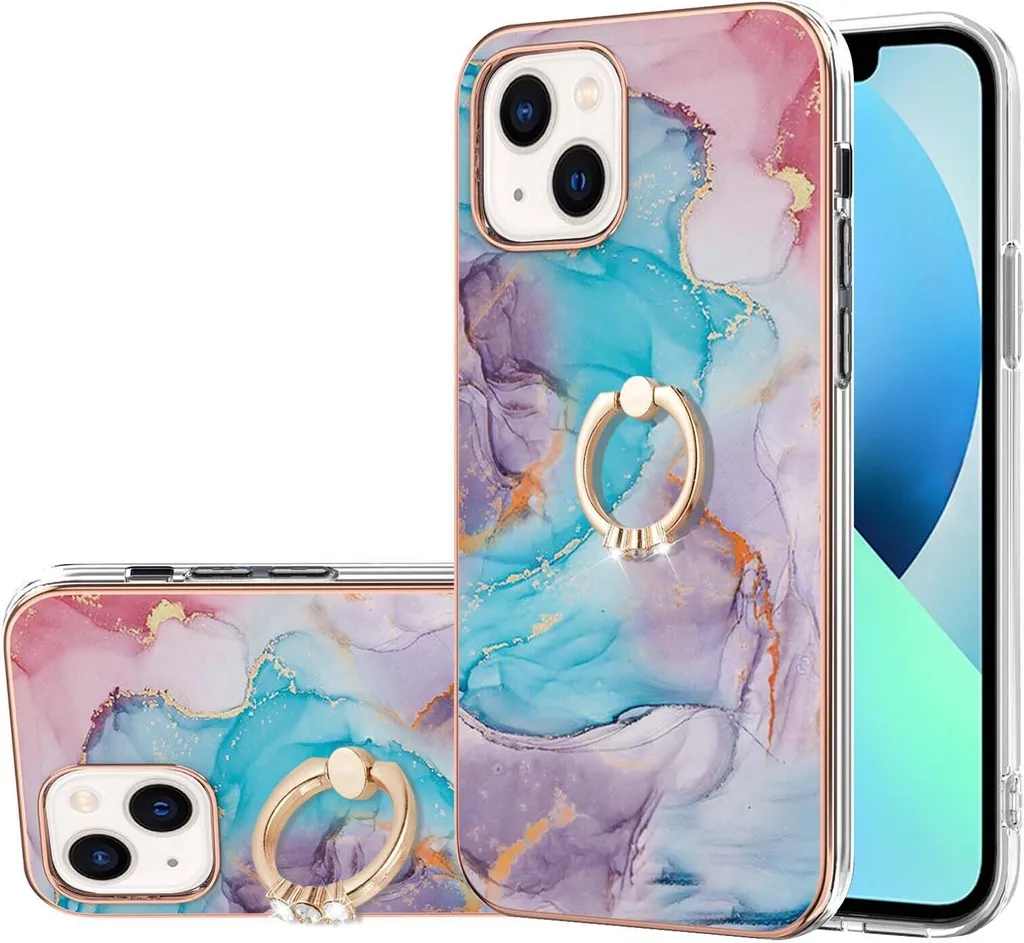 SORAKA Custodia per iPhone 13 Mini con supporto ad anello