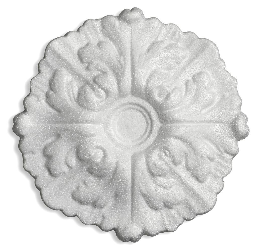 Decosa Rosette Daphne, weiß, Ø 22 cm - 1 Stück Produktbild 