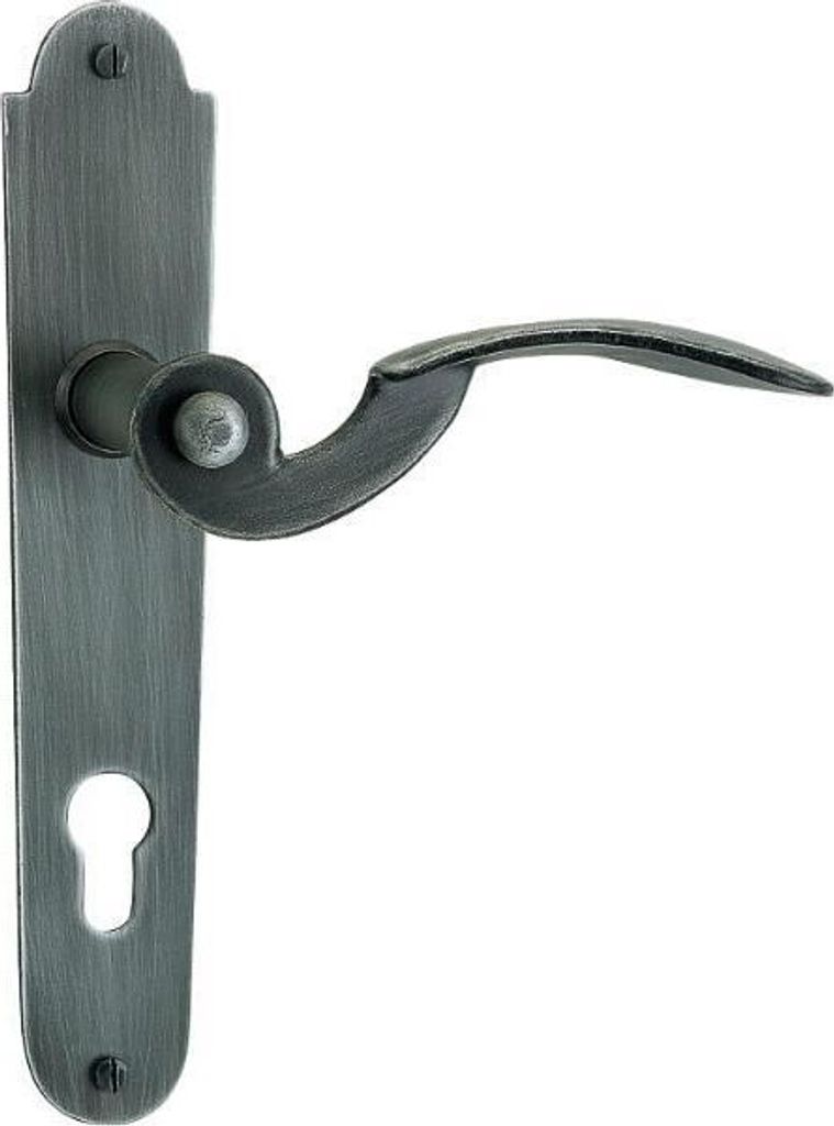 Schösswender Türbeschlag Elite | Türgriff für Innentür auf Schild PZ 88 | schwarz passiviert