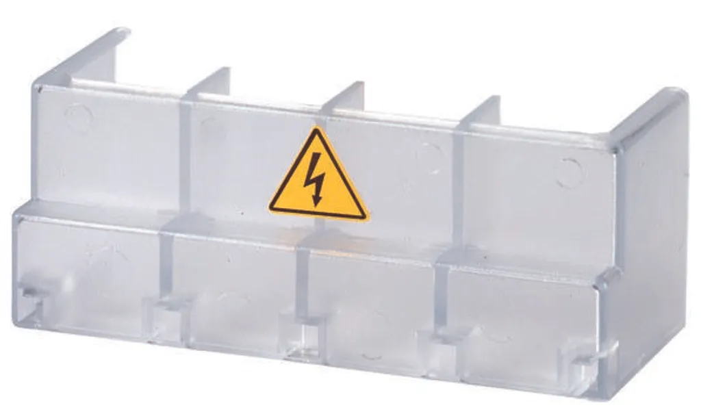 Cache-bornes transparent DMV160N pour éviter les contacts électriques