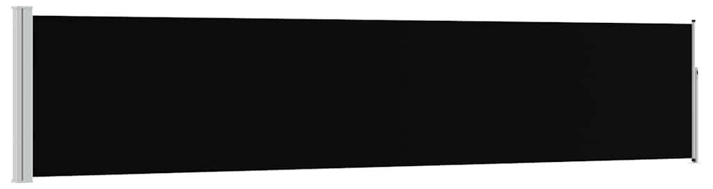 vidaXL Tenda laterale estensibile 100×500 cm nero Immagine del prodotto 