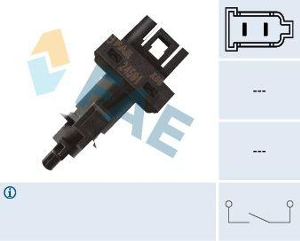 FAE 24591 Bedienungsschalter, Geschwindigkeitsregelanlage OE 0045452114 kompatibel mit E-Klasse, CLK, CLC-Klasse, CLA, C-Klasse, B-Klasse, A-Klasse...
