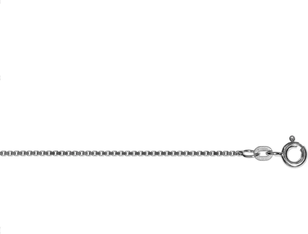 Chaîne de cou 42 cm argent 925 pour pendentif, maille Venezia 1,2 mm