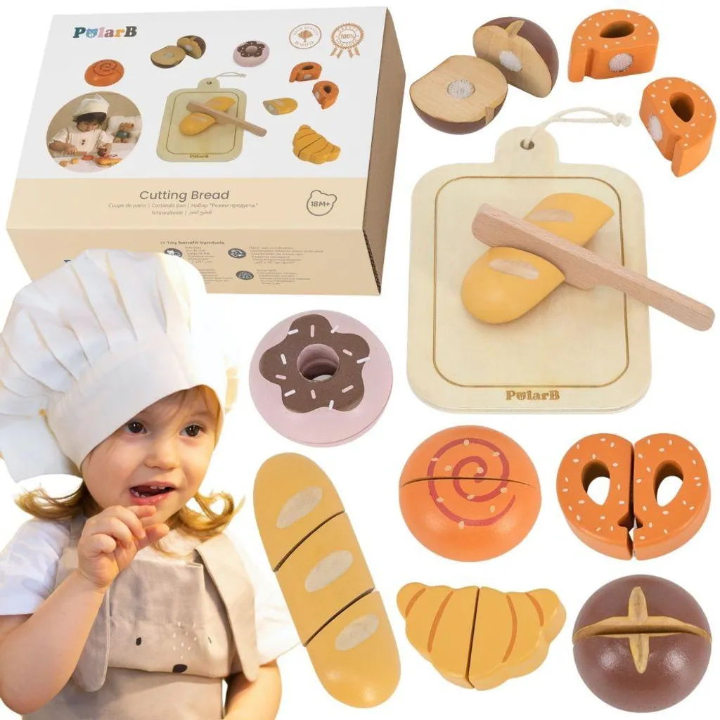 Petit-déjeuner bois Viga Little Baker sans plastique et sécurisé
