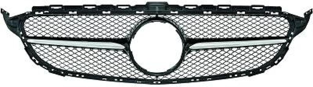 DIEDERICHS 1673440 Kühlergrill Frontgrill passend für MERCEDES-BENZ C-Klasse T-modell (S205) Chrom/Schwarz