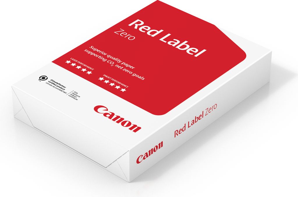 Canon Red Label Zero A4 80g/m² (Geschäftspapier, 500 Blatt, alle Drucker, hochweiß)