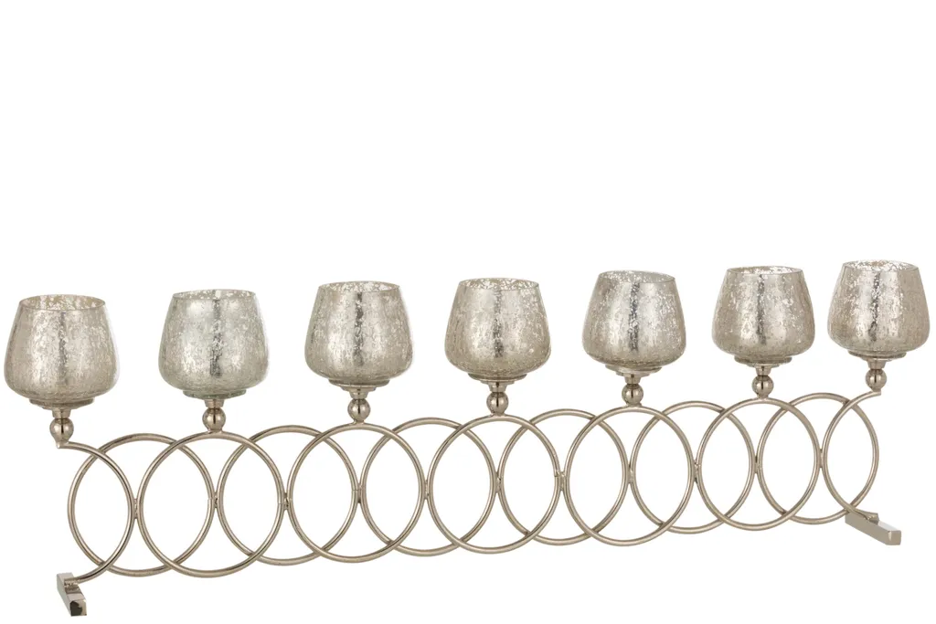 Porte-bougies chauffe-plat 8 anneaux : illuminez votre intérieur chic