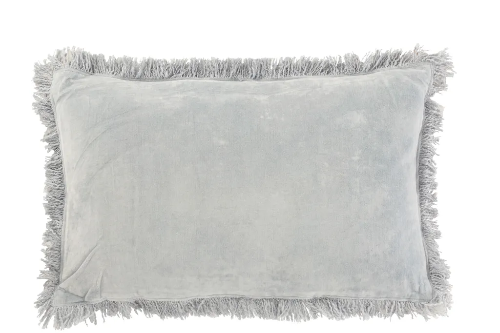 Coussin de Canapé Bleu Velours J-Line - Confort et Style pour Salon