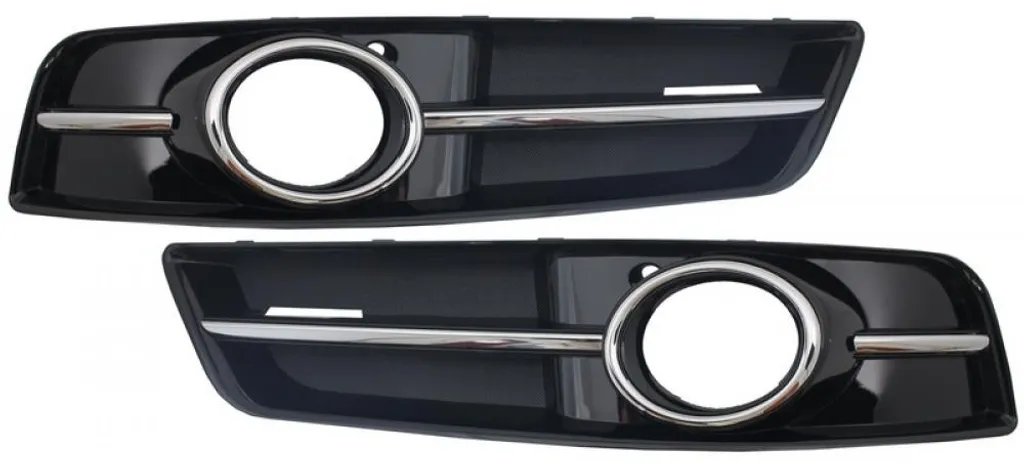 Caches antibrouillard design S-line en ABS noir pour Audi A3 8P 08-12