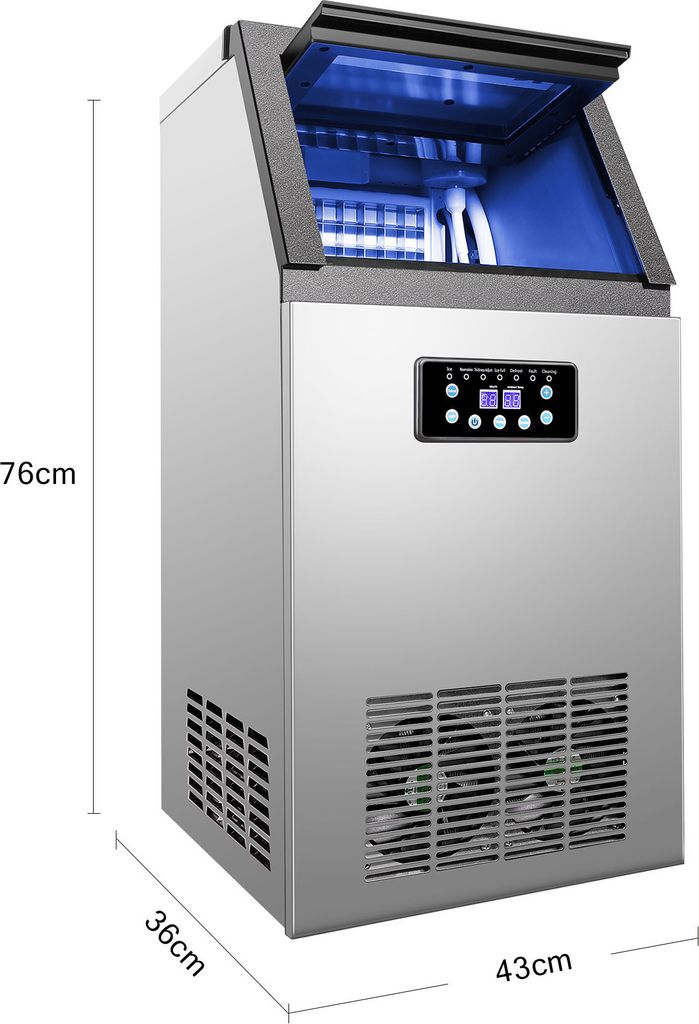 36pcs 60kg/24h Kommerzielle Eiswürfelbereiter Eismaschine Produktbild 5