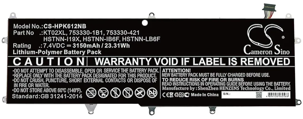 Batterie interne pour clavier de PC portable 3150 mAh - Remplacement