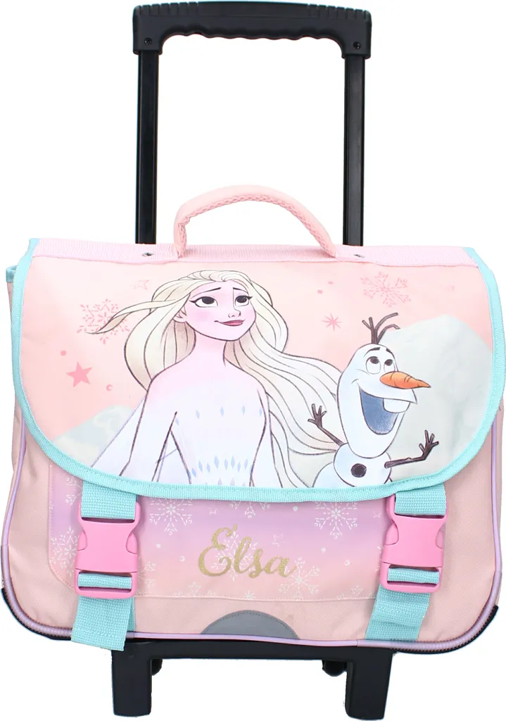Cartable Trolley Frozen II : Finis les maux de dos avec ce Sac Rose Vadobag