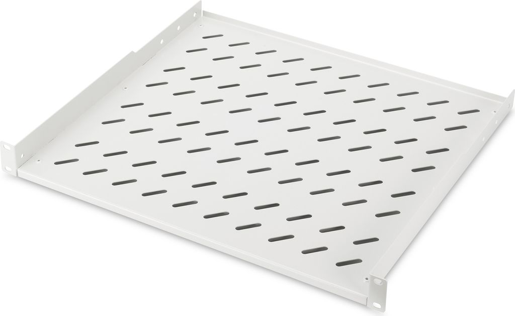 DIGITUS 19" Fachboden 1 HE Festeinbau Tiefe: 400 mm lichtgrau