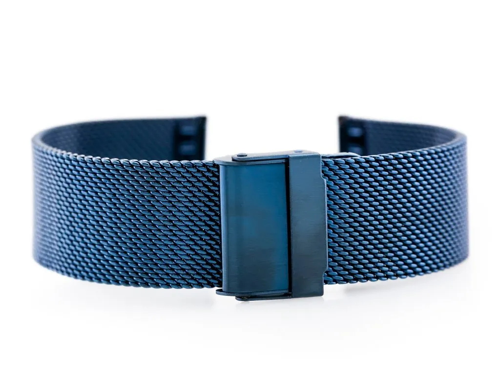 Bracelet montre 18mm bleu marine M6 Pacifique pour sport et bureau