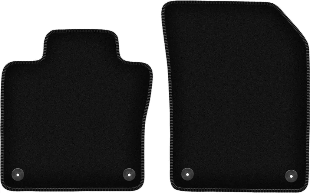 Accessori Volvo XC60 II - Tappetini Anteriori Velluto Nero Elegance