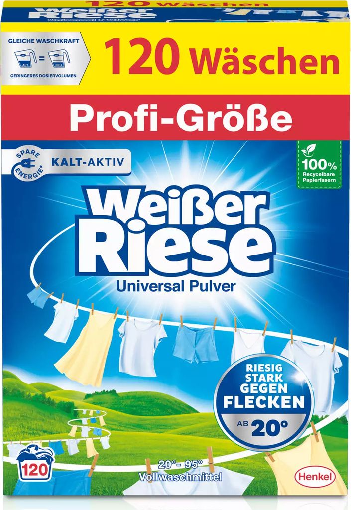 Weißer Riese Universal Pulver Profi Wäsche 120WL 6000g Produktbild 5