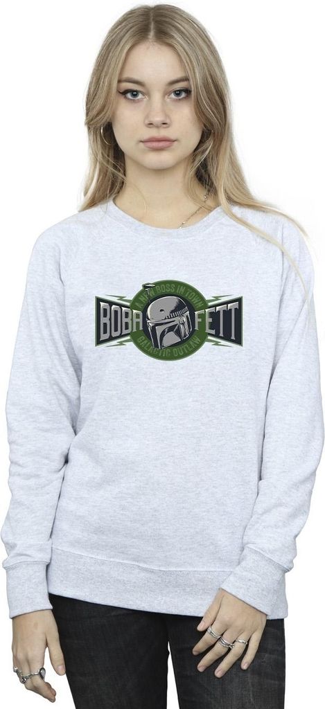 Star Wars: The Book Of Boba Fett - "New Outlaw Boss" Sweatshirt für Damen BI49626 (L) (Grau)