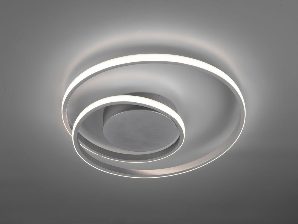 Reality Leuchten LED Deckenleuchte ZIBAL titan Produktbild 