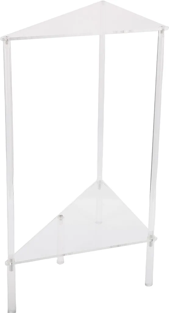 Table de chevet d'angle transparente gain de place pour petits espaces - 4