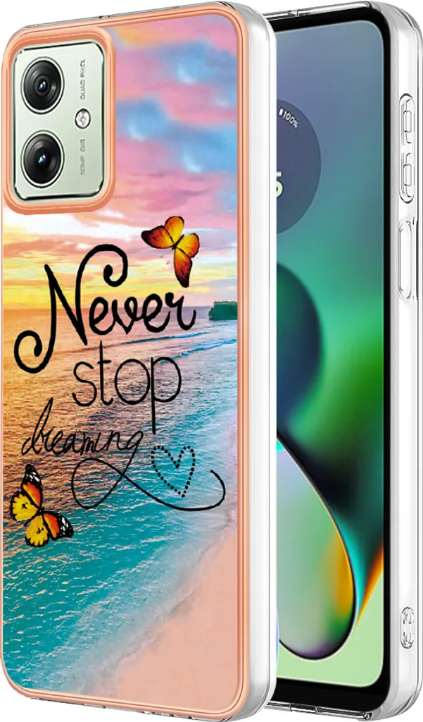 Custodia Motorola Moto G54 Antiurto Oro: Silicone TPU Alta Resistenza