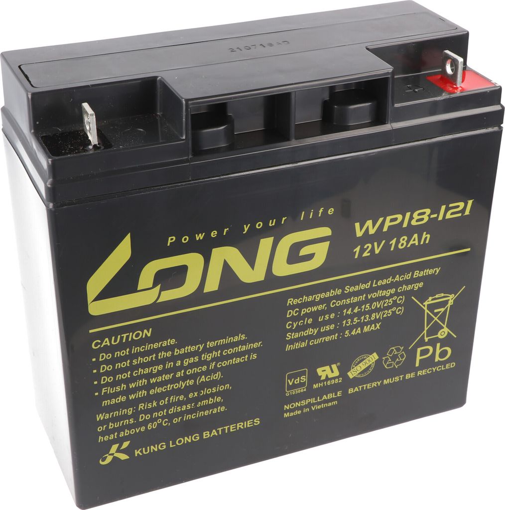 Kung Long Akku WP18-12I 12 Volt 18 Ah 181x76x167mm M5 Produktbild 