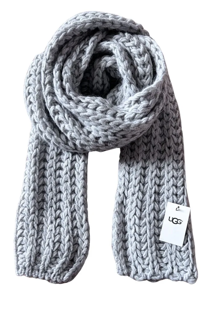 Écharpe UGG Roving grise chaude pour femme idéale contre le froid intense