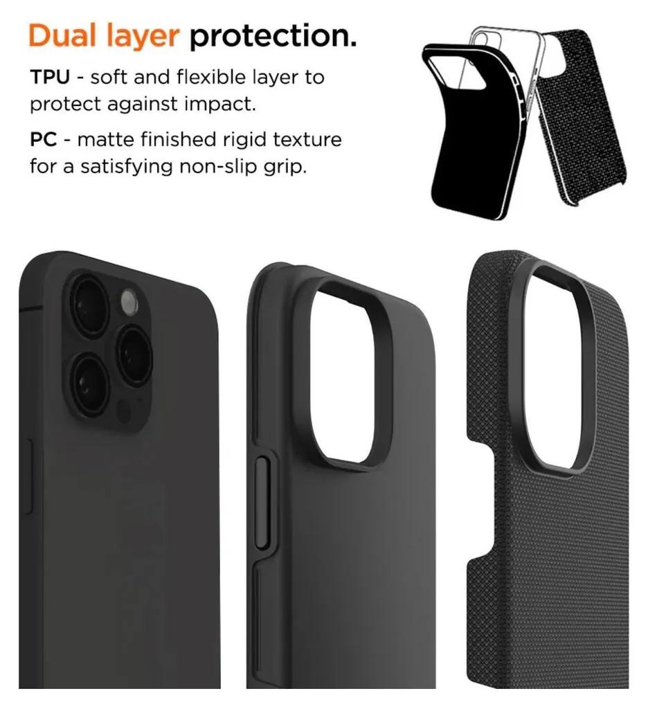 Eiger North Case iPhone 16 Pro Max Coque Noire Résistance Chute 4m - 2