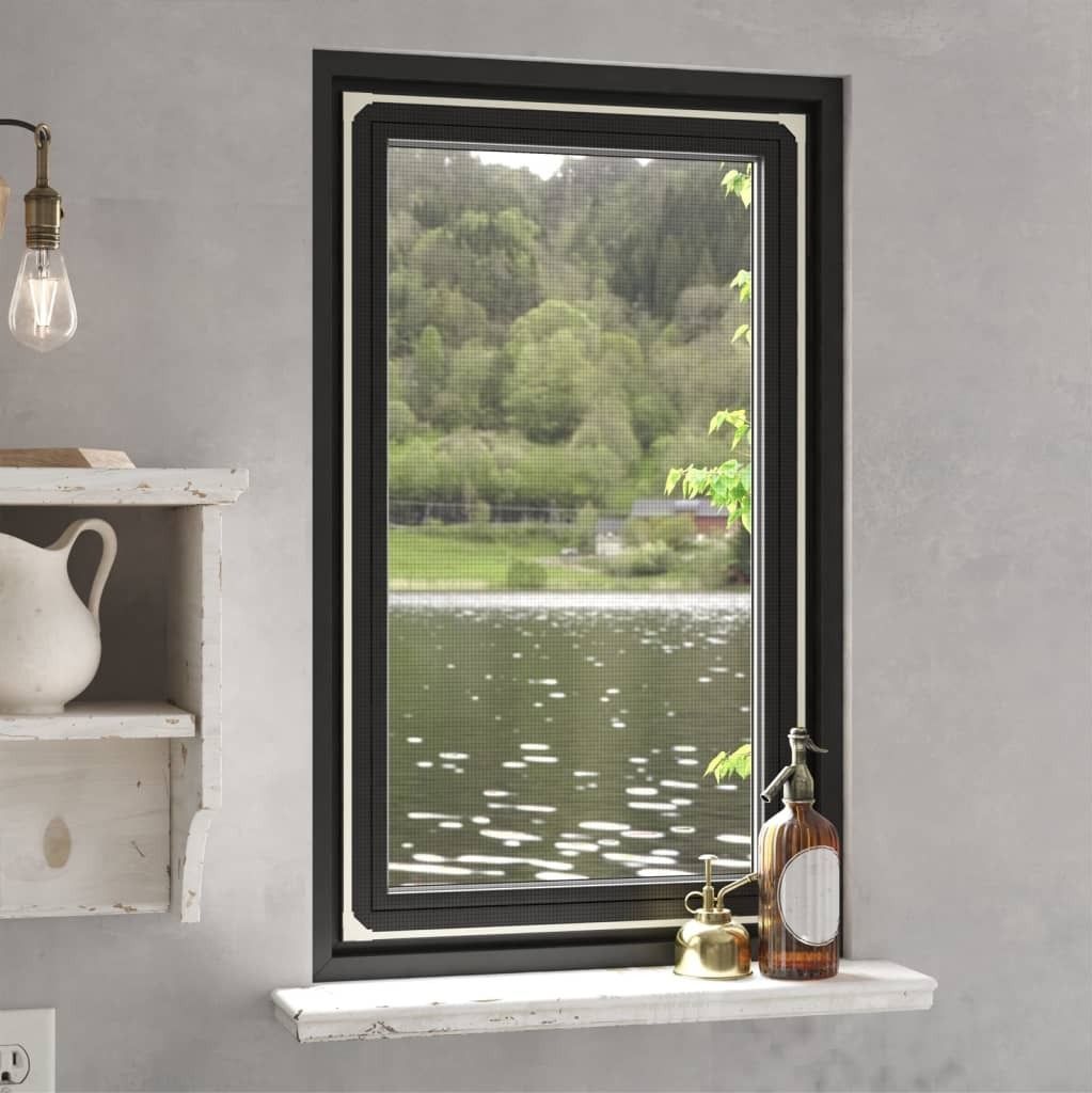 The Living Store Magnet-Insektenschutz für Fenster Weiß 80x140 cm