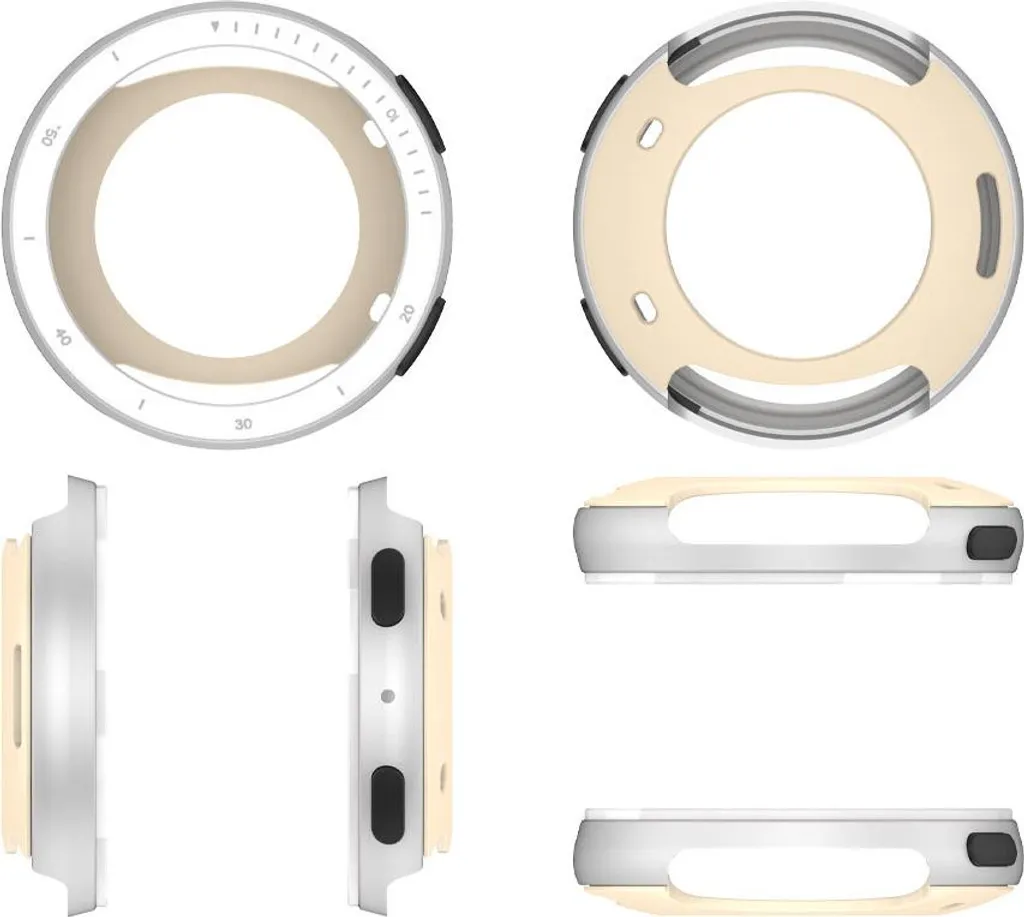 Custodia Metallo Amazfit Active 2R Argento | Protezione Premium Smartwatch