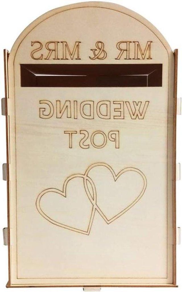 Holz Briefkasten Geschenkkarten Briefkasten Rostiger Hochzeit Geschenk Kartenhalter Kiste Hochzeit Bedarf (mit Schlüssel)