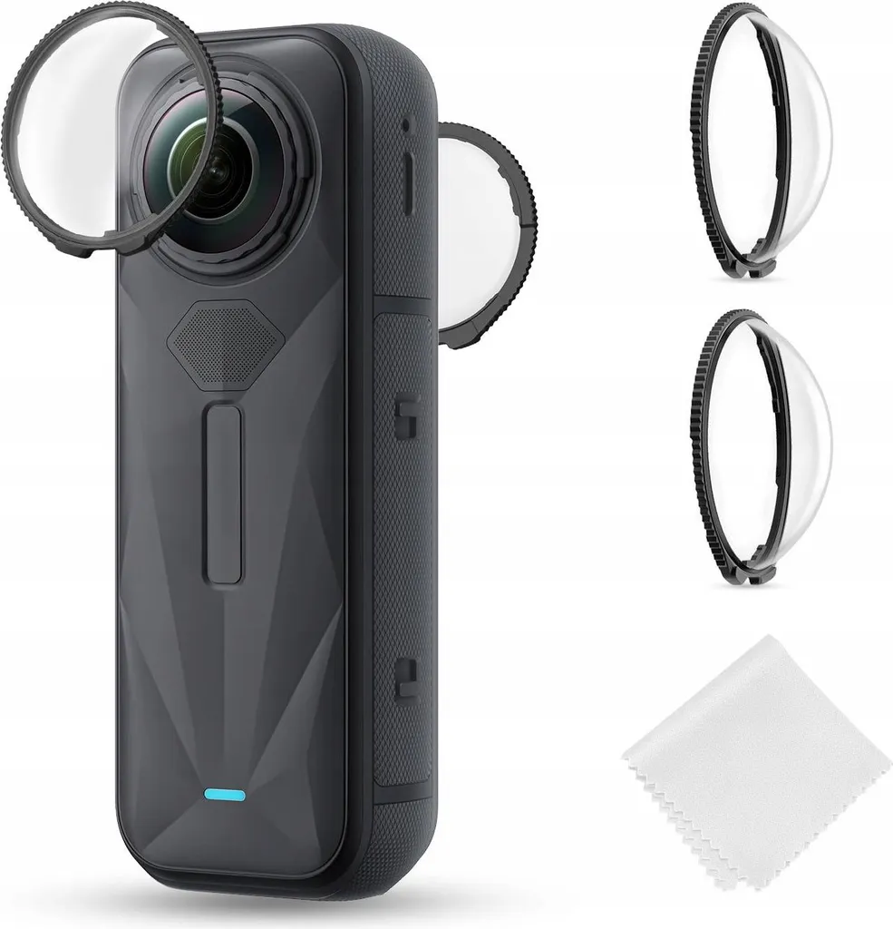 Protection Insta360 X5 en Verre Trempé 9H K&F KF31.185 Haute Résistance