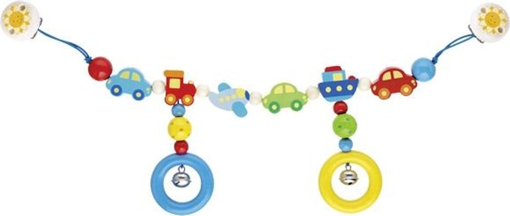 Goki Kinderwagenkette Fahrzeuge - buntes Baby Zubehör Produktbild 