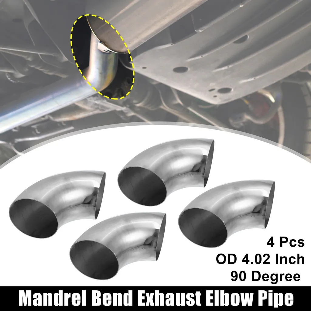 Coude Échappement 4 Pouces 90° Mandrin Pli pour Ligne Inox sur Mesure