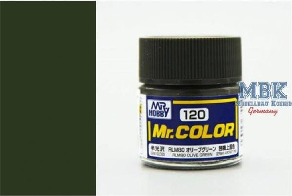 Mr Hobby - Gunze C-120 - Mr. Color (10 ml), RLM80 Olive Green