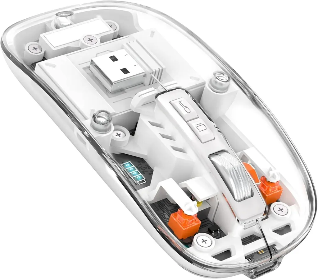 Mouse Trasparente LED Wireless - Il Regalo Tech Perfetto per il 2024