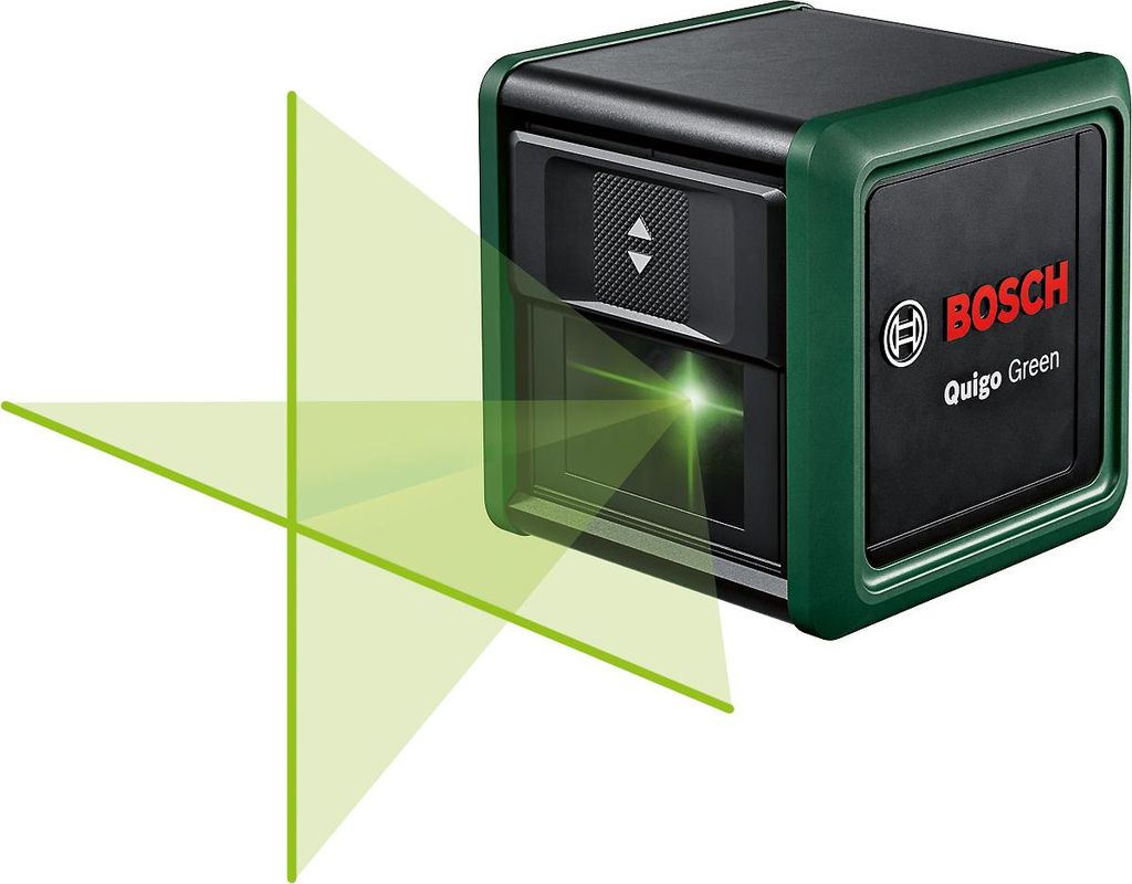 BOSCH Quigo GREEN křížový laser, zelený paprsek, unidržák Obrázek produktu 