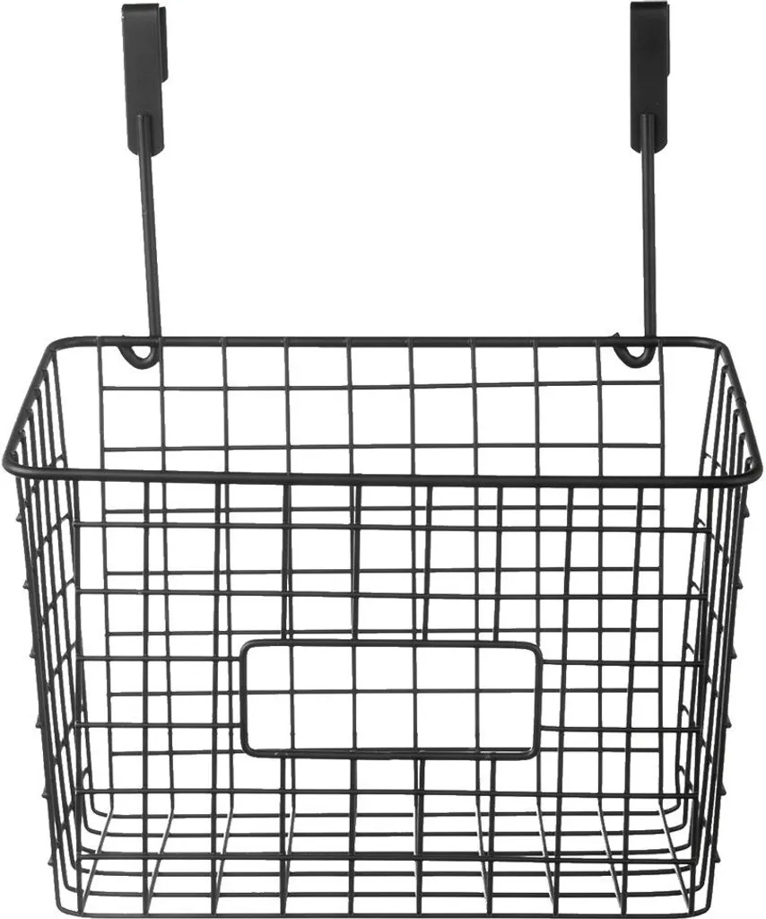 Organisateur de Placard Orion Panier de Cuisine Suspendu Noir Sans Percer