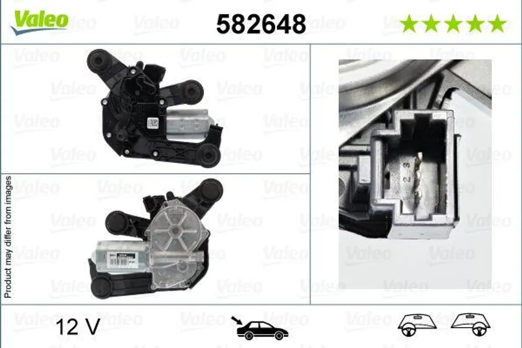 Moteur essuie-glace Peugeot 2008 Valeo 582648 remplacement OE 1143828