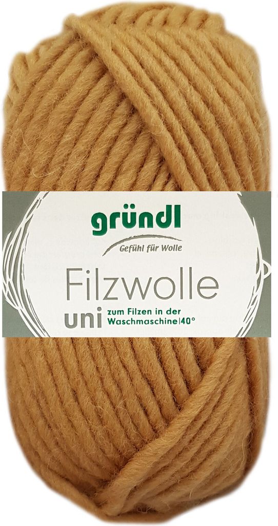 Gründl Filzwolle uni,Waschfilzen,100%Schurwolle,50g/50m,NS Produktbild 