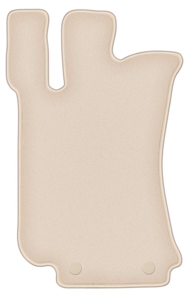 DURBAN Beige Velours-Fahrerfußmatte für Mercedes R251 / V251 7-Sitzer (2005-2013)