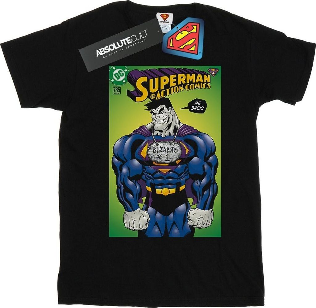 DC Comics - "Bizarro Action 785" T-Shirt für Herren BI45398 (L) (Schwarz)