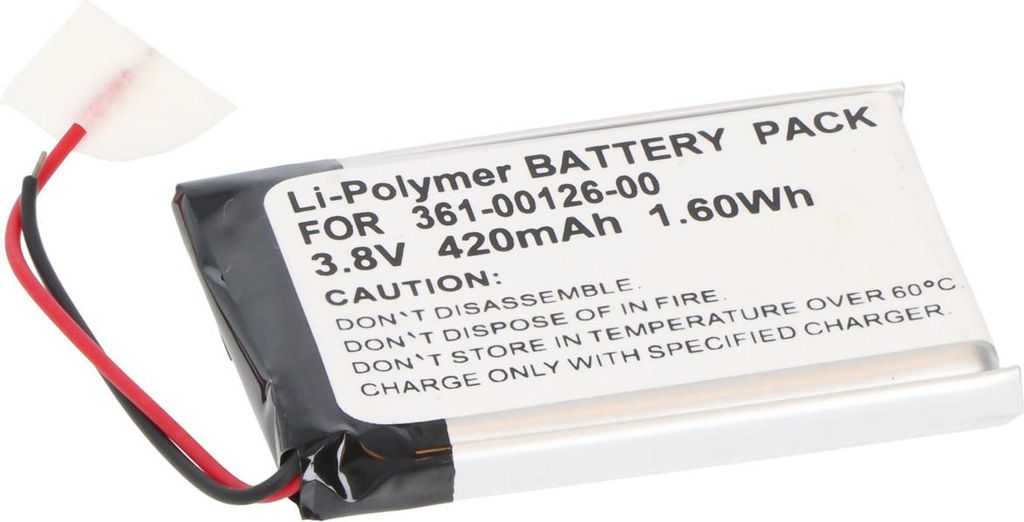 Avizar, Ersatzakku Garmin Edge 130/130 Plus 3,7 V 220 mAh Li-Polymer, Grau